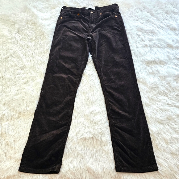 GAP vintage slim high rise black size 27/4R velore velvety feel - Picture 9 of 13